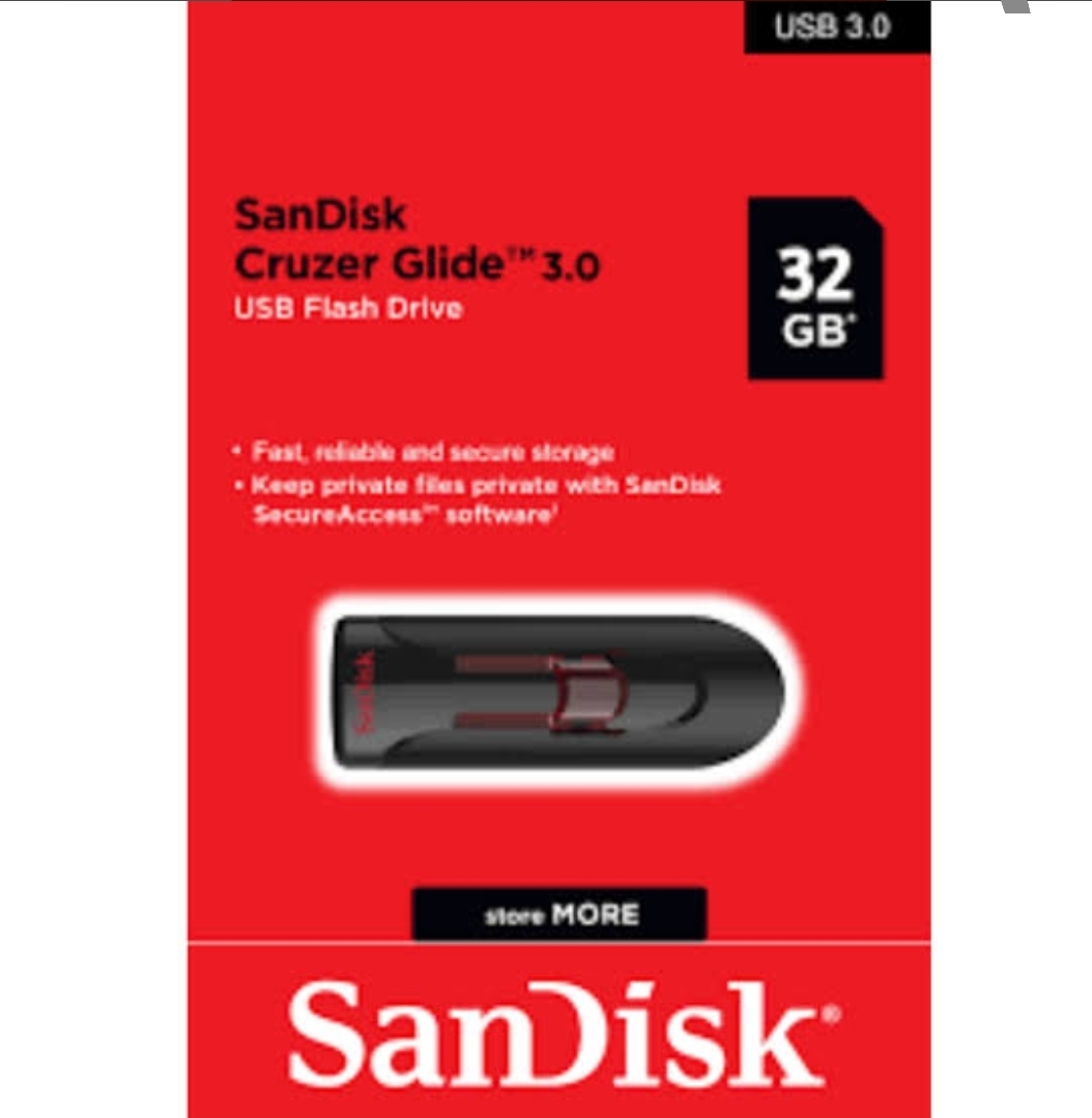 Sandisk Cruzer Glide Usb 3.0 Flash Drive 32gb